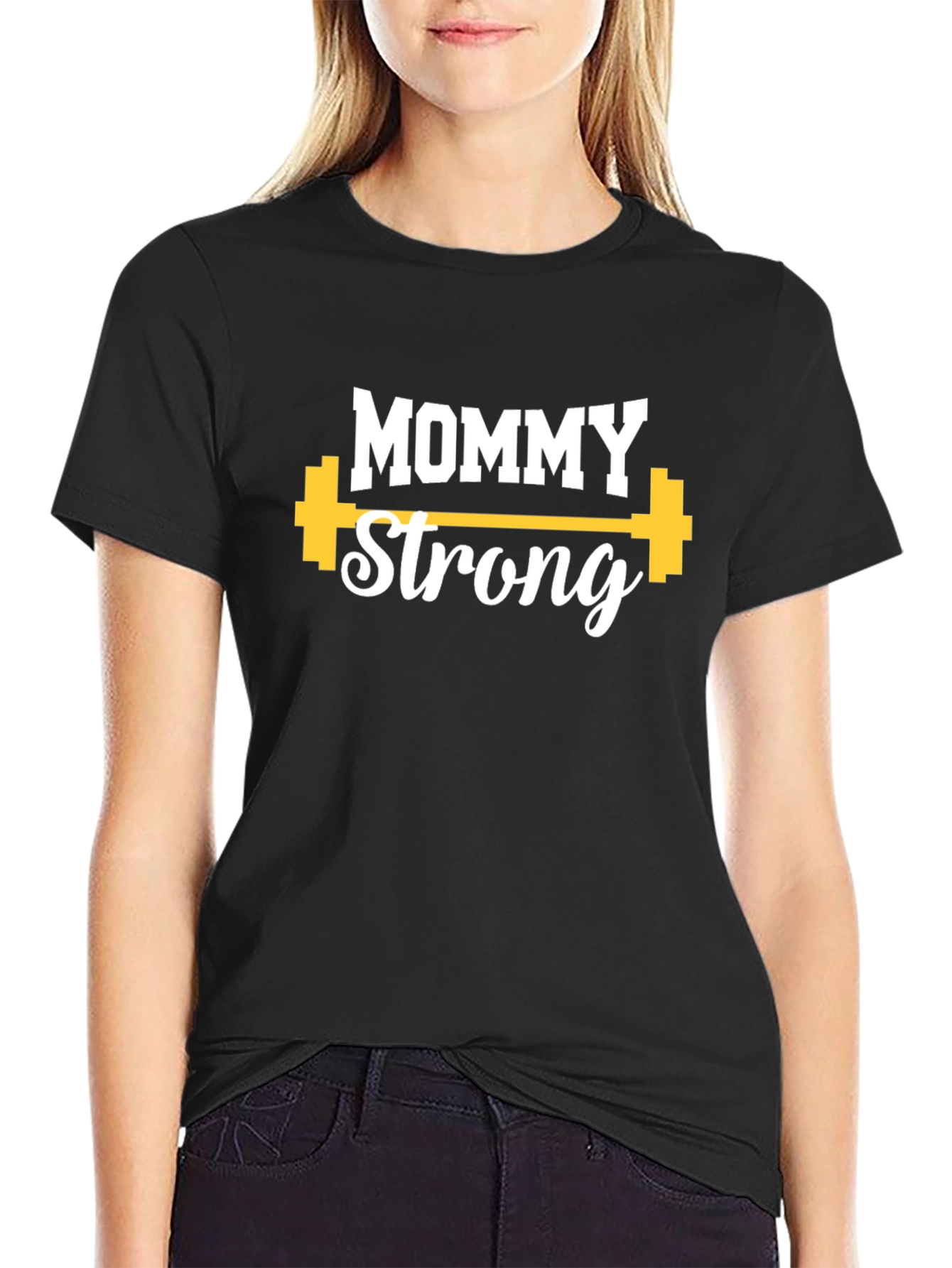 Mommy Strong Graphic Tee - Fitness Apparel