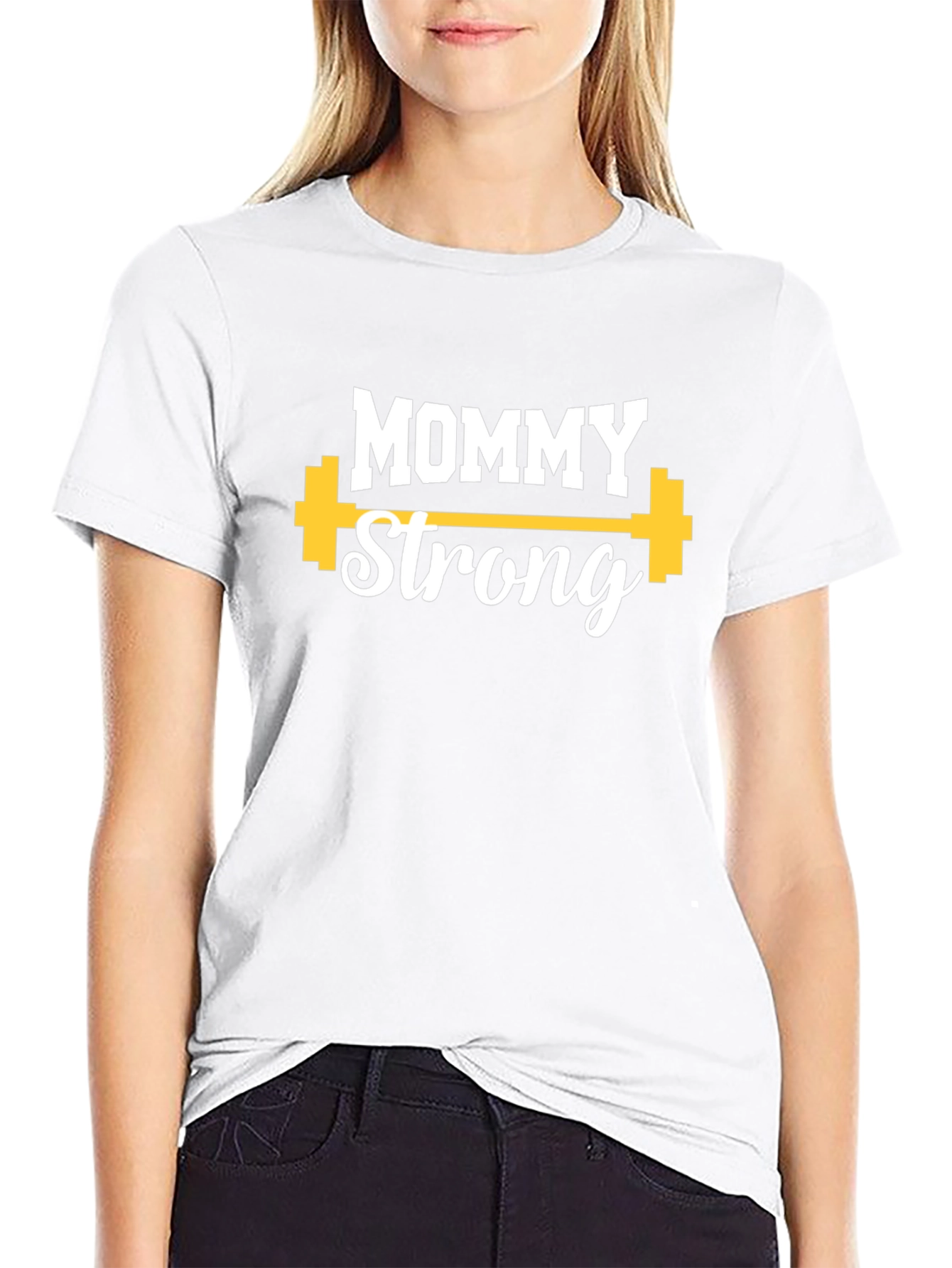 Mommy Strong Graphic Tee - Fitness Apparel