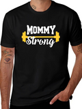 Mommy Strong Graphic Tee - Fitness Apparel