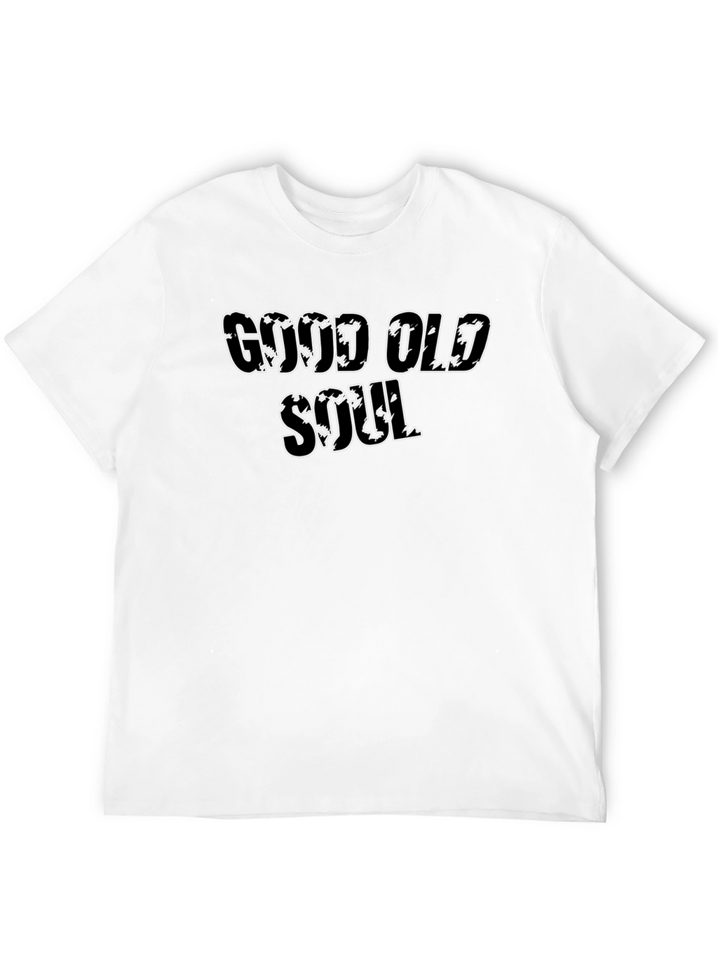 Good Old Soul Black T-Shirt Casual Wear Cotton Blend