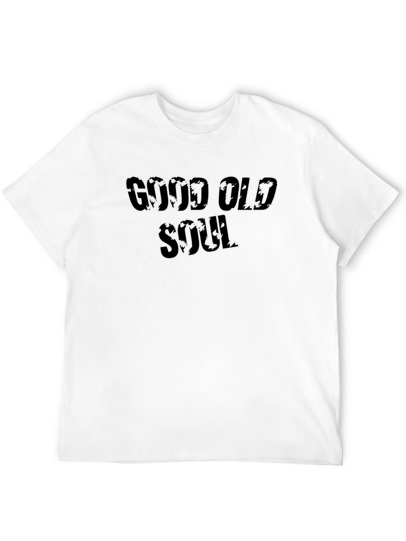 Good Old Soul Black T-Shirt Casual Wear Cotton Blend