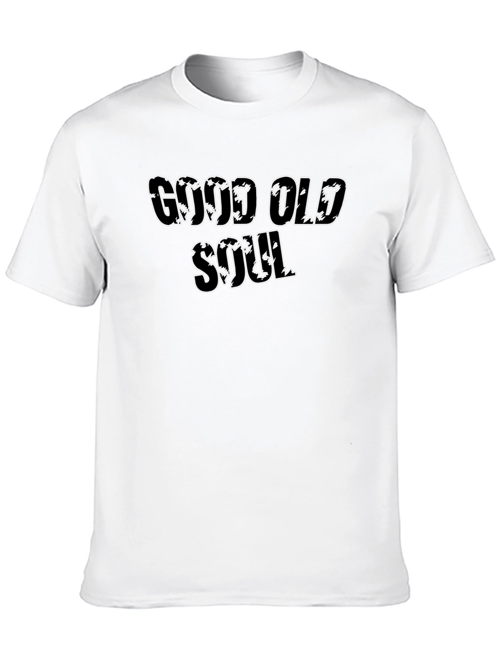 Good Old Soul Black T-Shirt Casual Wear Cotton Blend