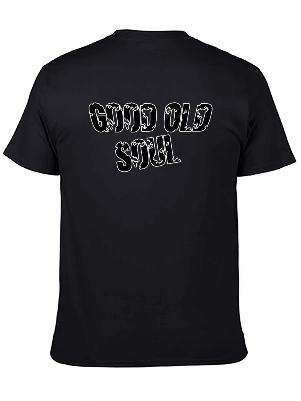Good Old Soul Black T-Shirt Casual Wear Cotton Blend