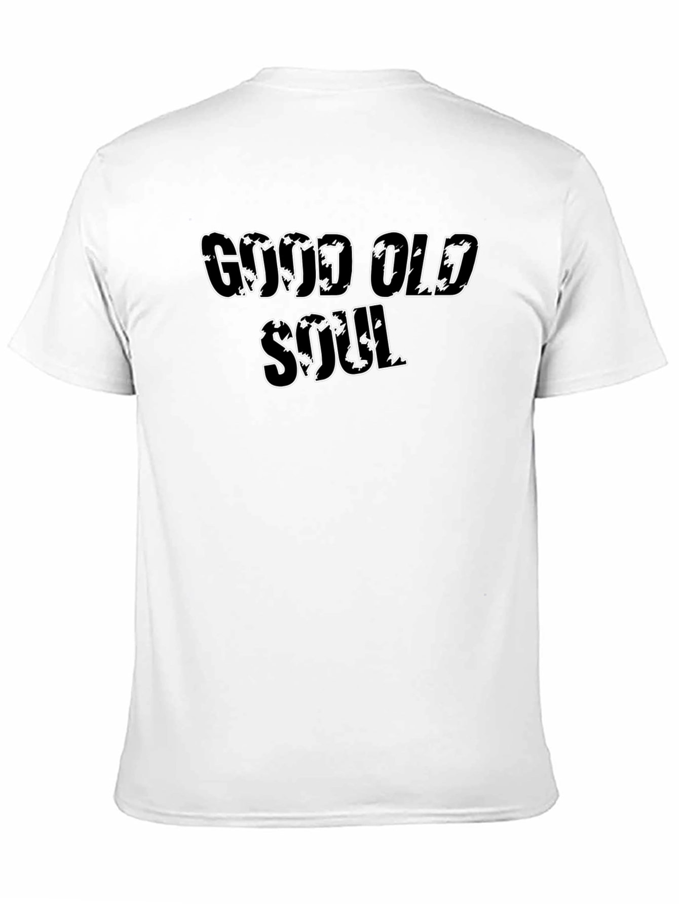 Good Old Soul Black T-Shirt Casual Wear Cotton Blend
