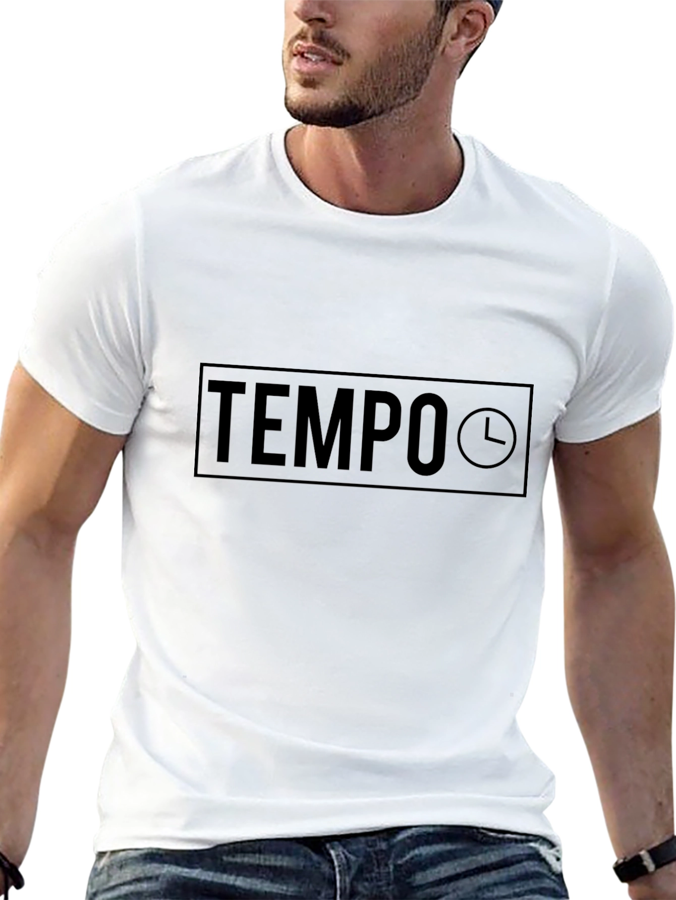 Tempo Graphic Tee - Stylish Black T-Shirt