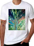 Abstract Art Graphic Tee - Modern Casual Style