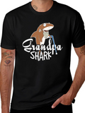 Grandpa Shark Graphic T-Shirt