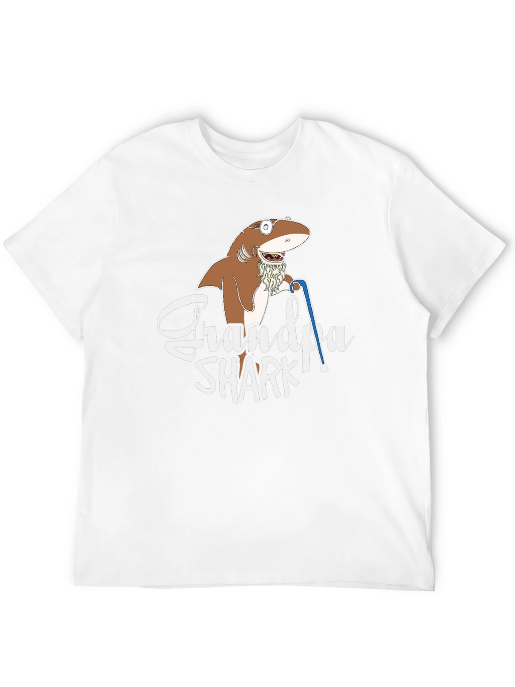 Grandpa Shark Graphic T-Shirt
