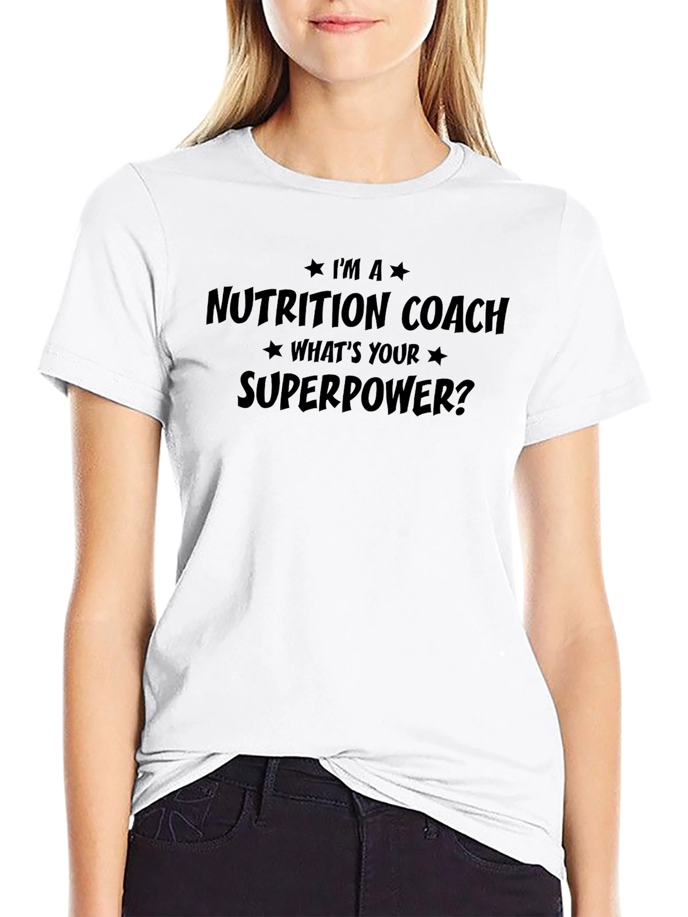 Nutrition Coach Superpower T-Shirt - Mens Black Tee