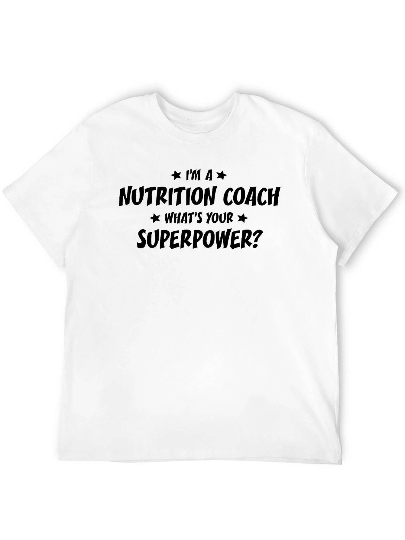 Nutrition Coach Superpower T-Shirt - Mens Black Tee