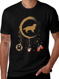 Golden Retriever Dreamcatcher Christmas T-Shirt – Festive Dog Lover Tee