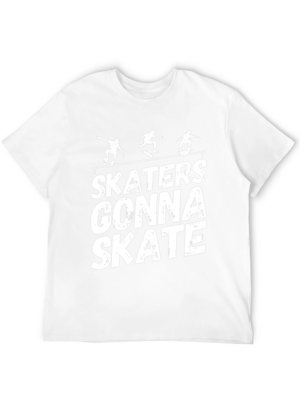 Skaters Gonna Skate Graphic T-Shirt - Black