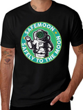 Safemoon Astronaut Black T-Shirt - Safely to the Moon!
