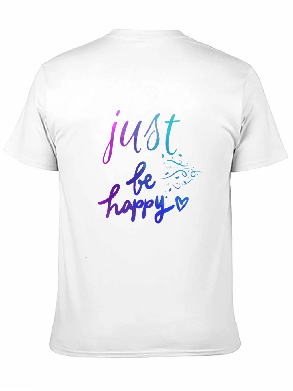 Just Be Happy Graphic Tee - Black