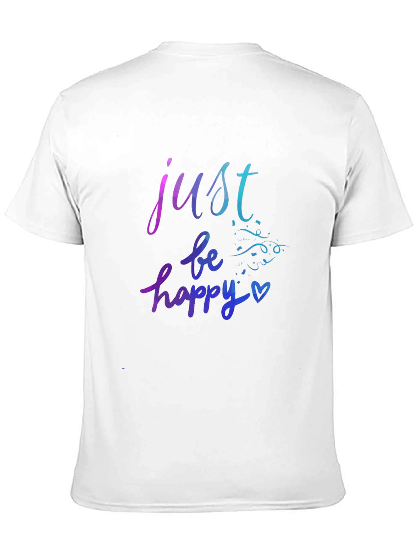 Just Be Happy Graphic Tee - Black