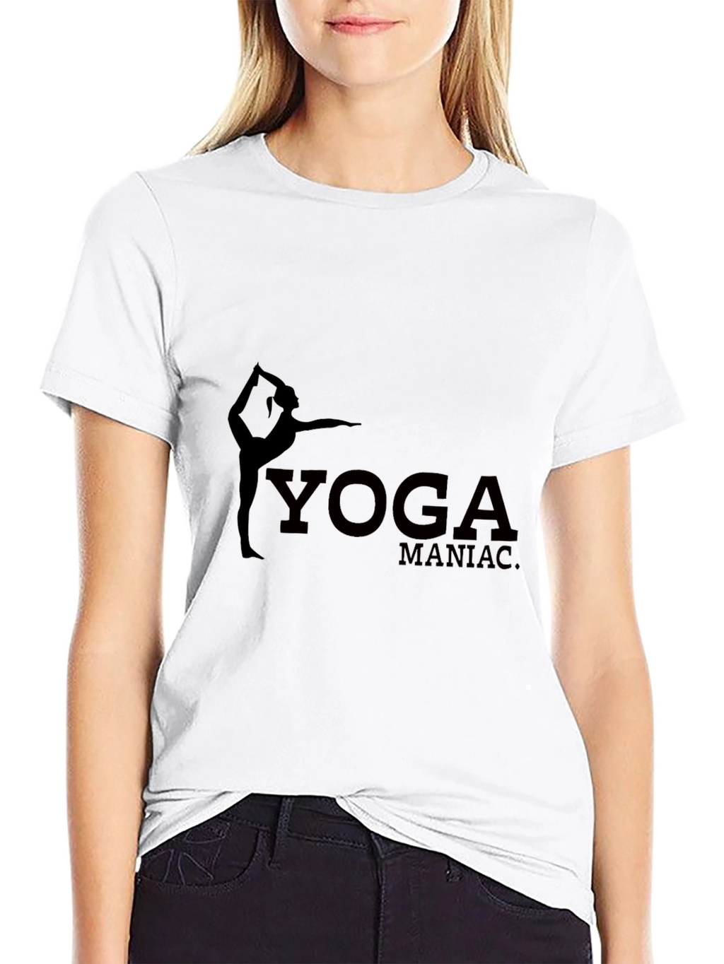 Yoga Maniac Graphic T-Shirt - Black
