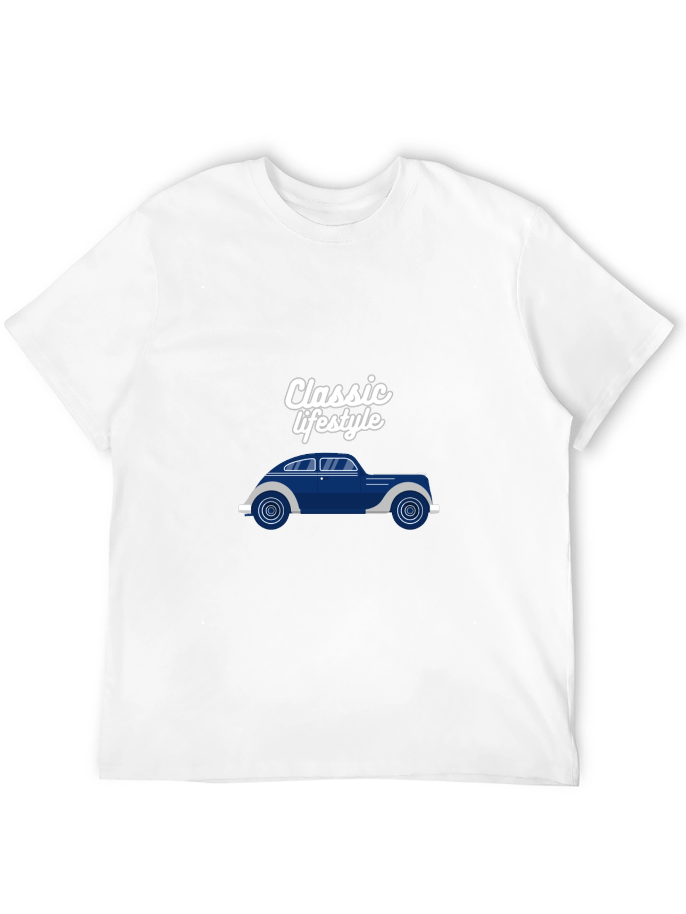 Classic Lifestyle Car Graphic Black T-Shirt
