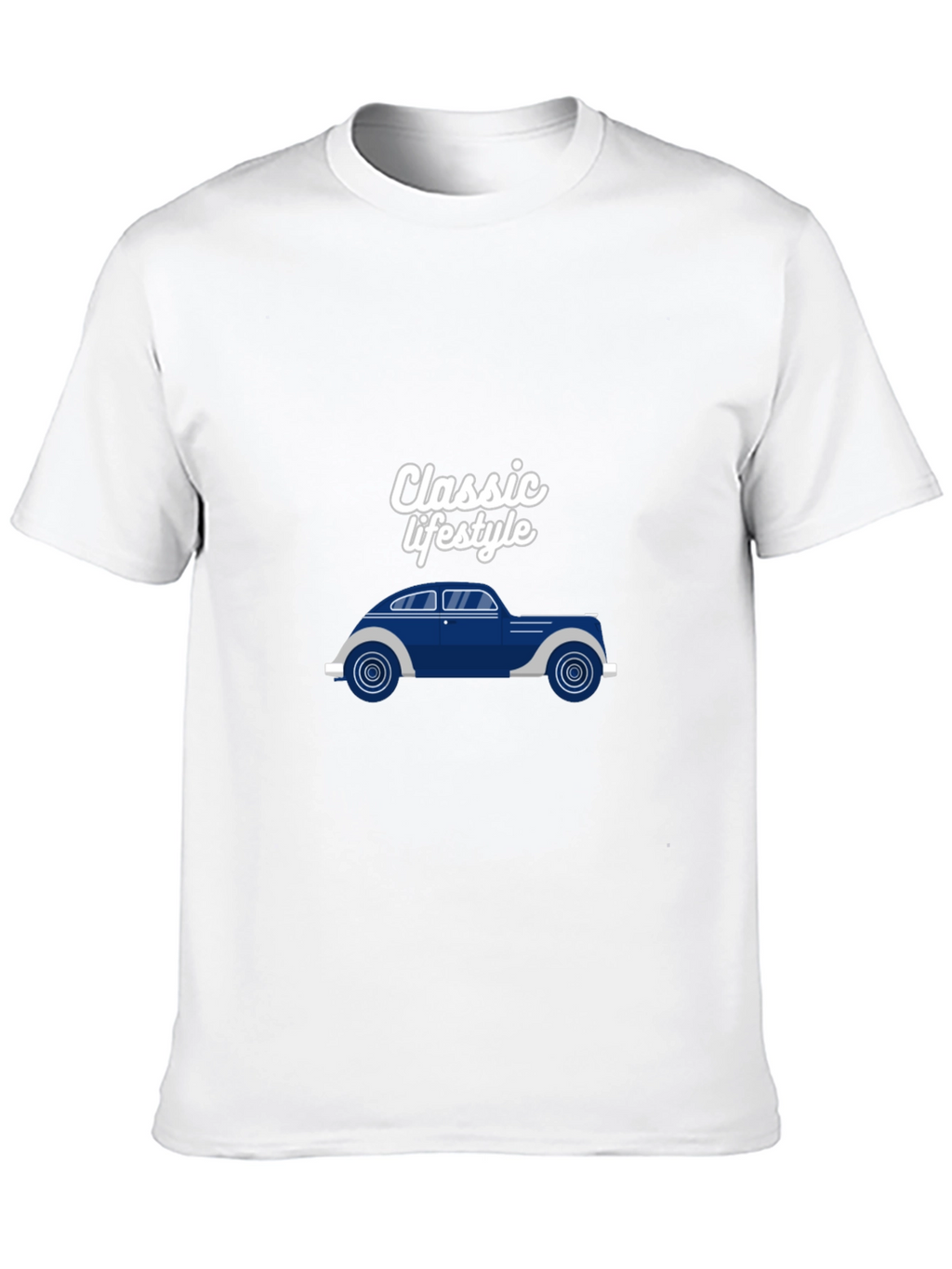 Classic Lifestyle Car Graphic Black T-Shirt