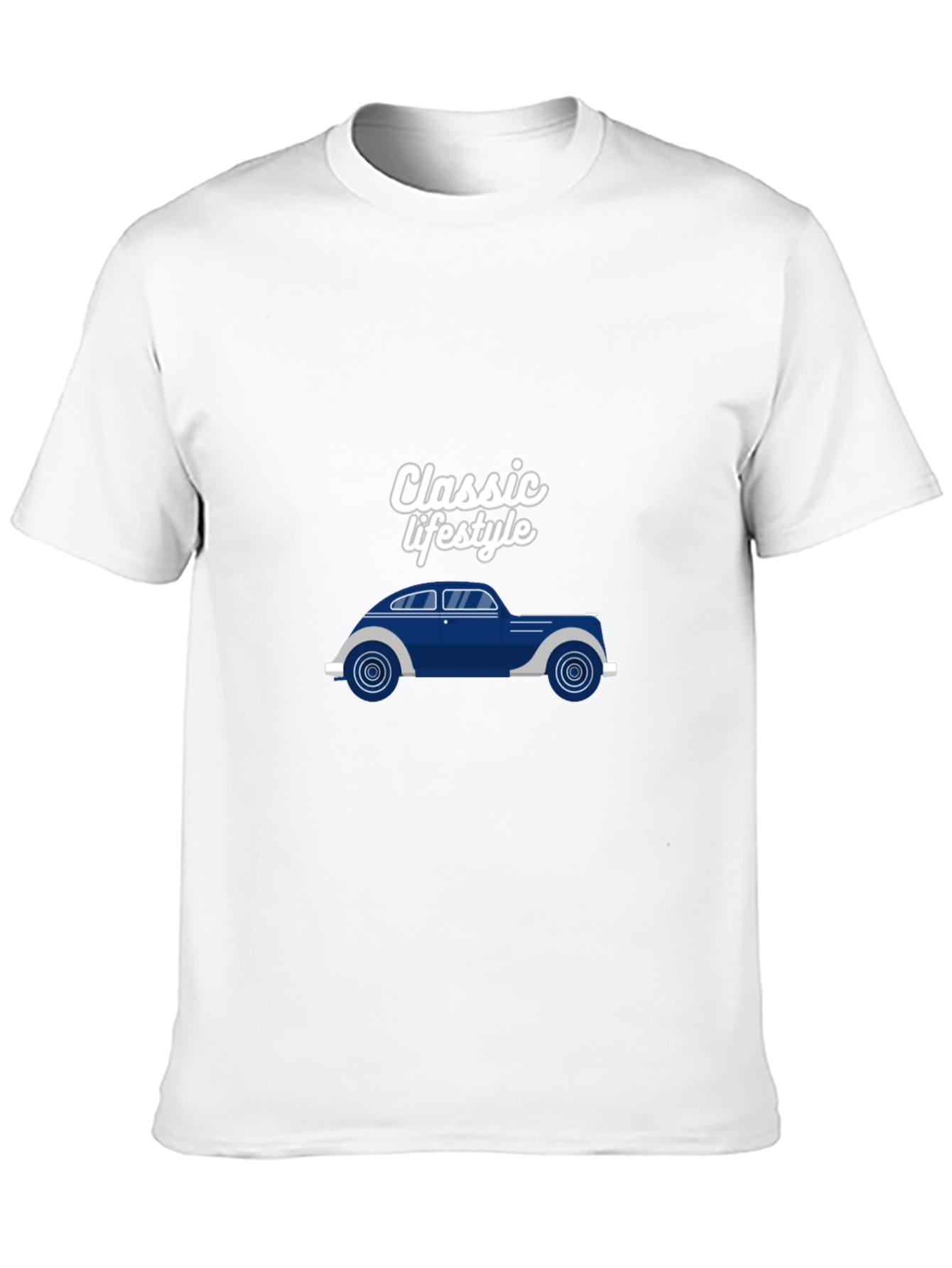 Classic Lifestyle Car Graphic Black T-Shirt