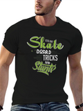 Skateboard Tricks & Stunts Black T-Shirt