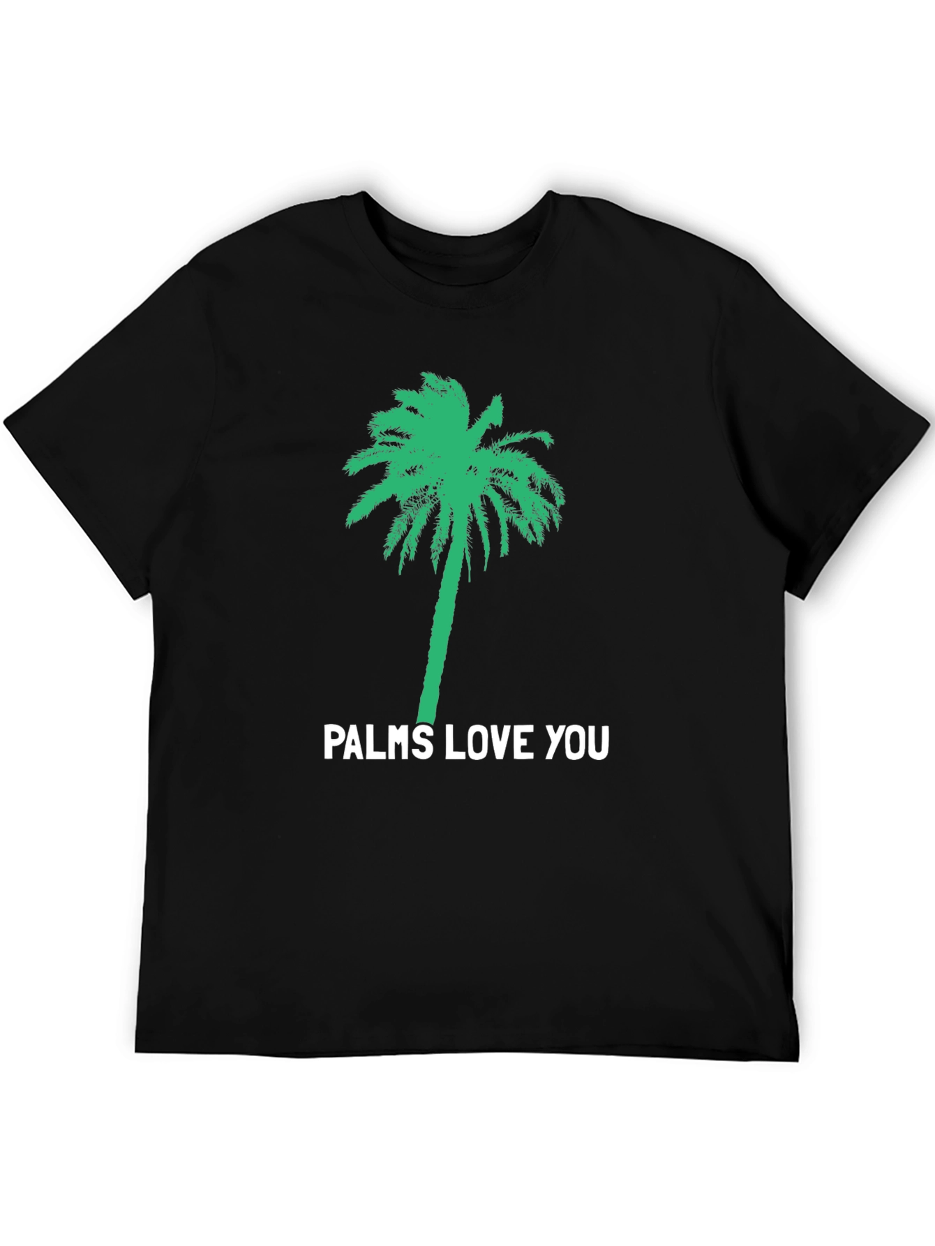 Palms Love You Black Graphic Tee