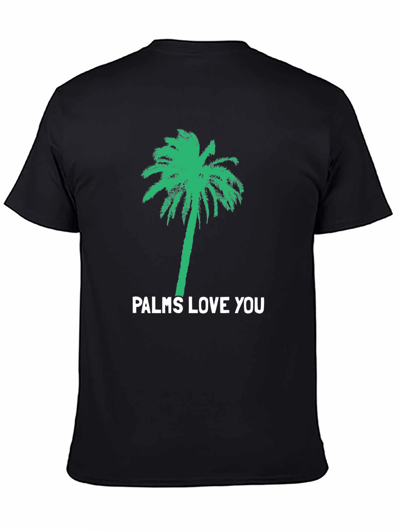 Palms Love You Black Graphic Tee