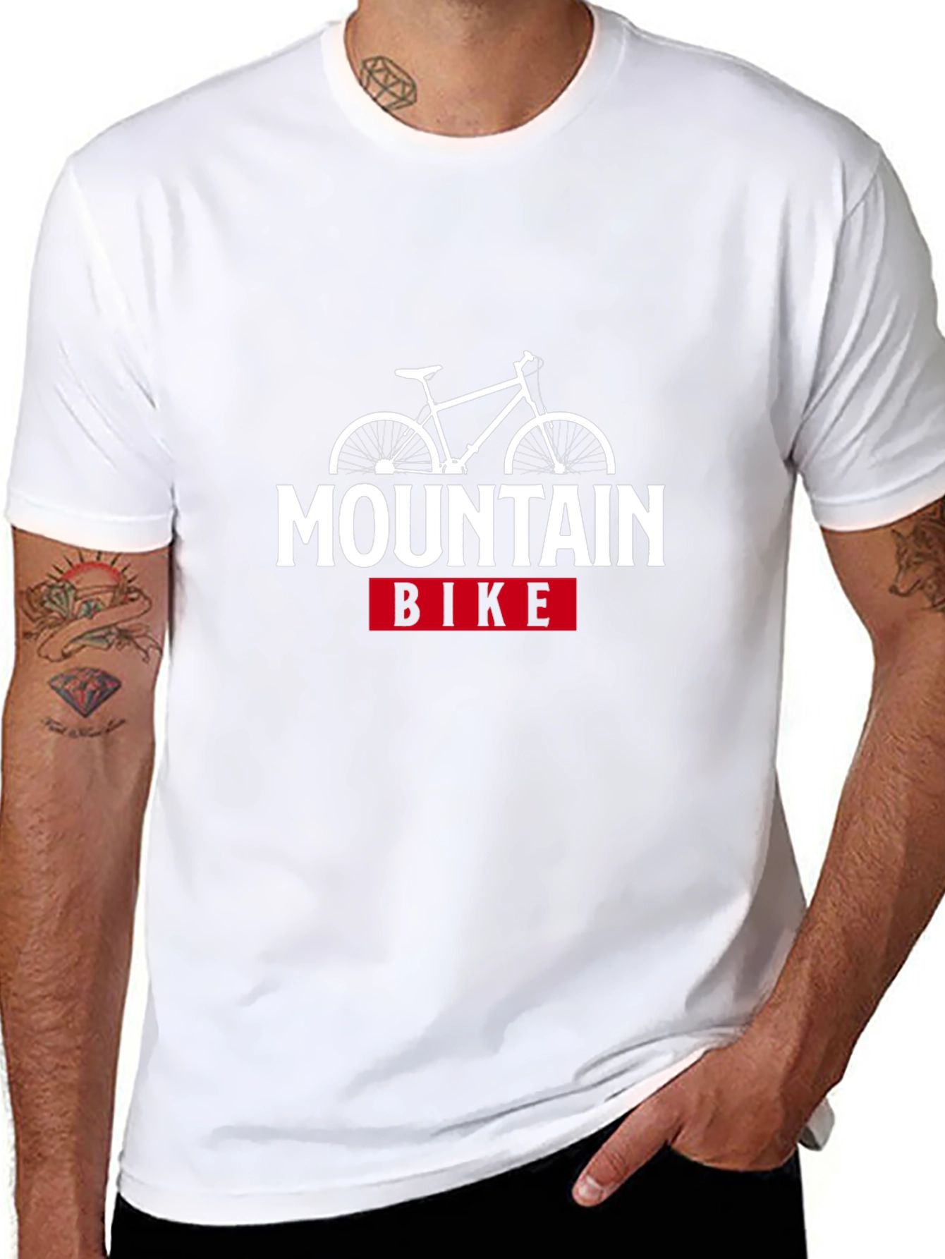 Mountain Bike Graphic T-Shirt - Black