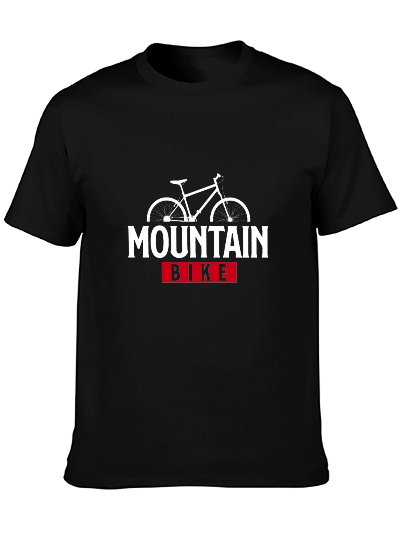 Mountain Bike Graphic T-Shirt - Black