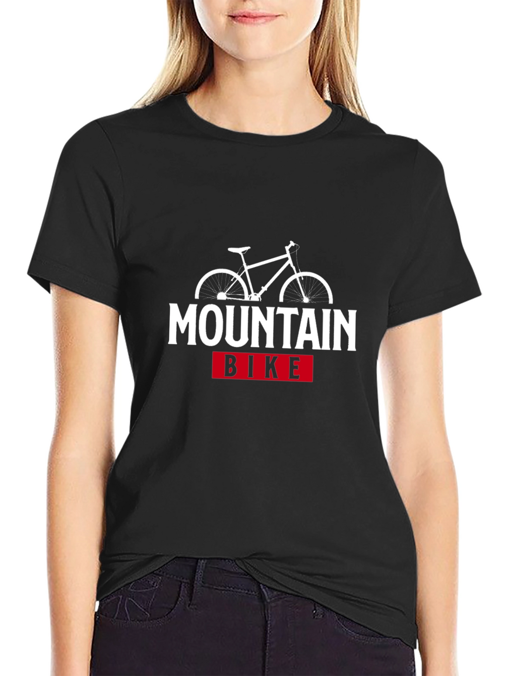 Mountain Bike Graphic T-Shirt - Black
