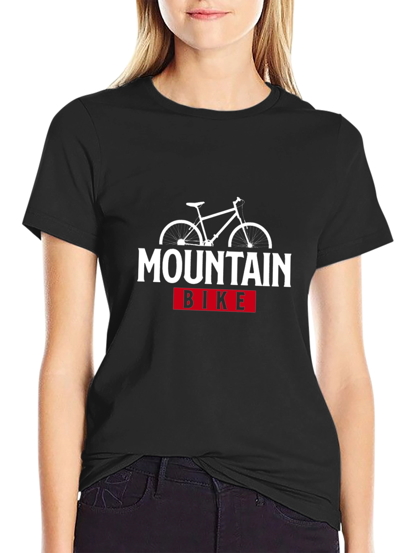 Mountain Bike Graphic T-Shirt - Black