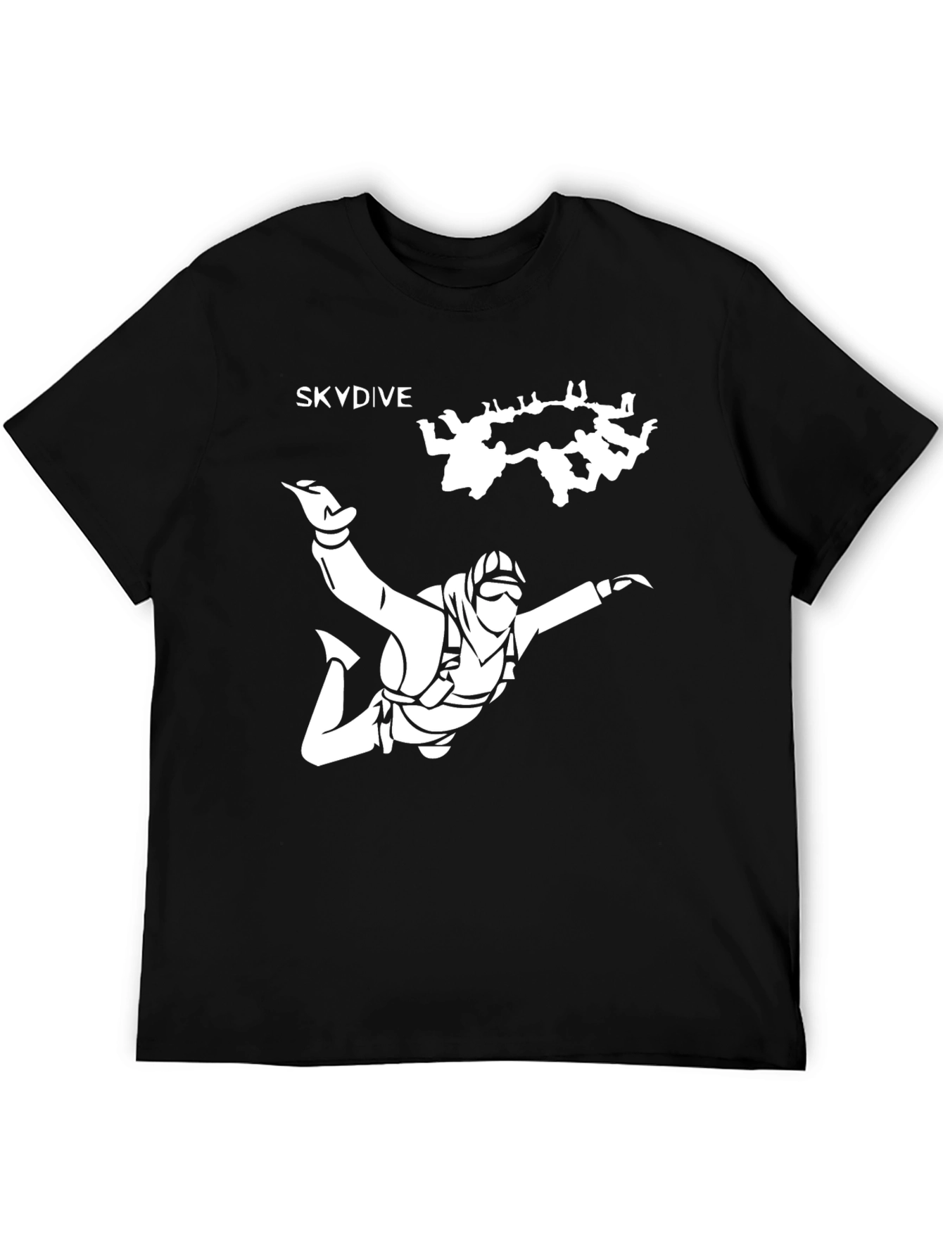 Skydive Graphic Black T-Shirt