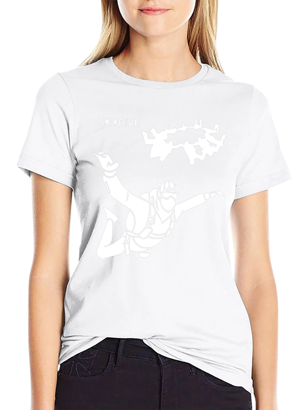 Skydive Graphic Black T-Shirt
