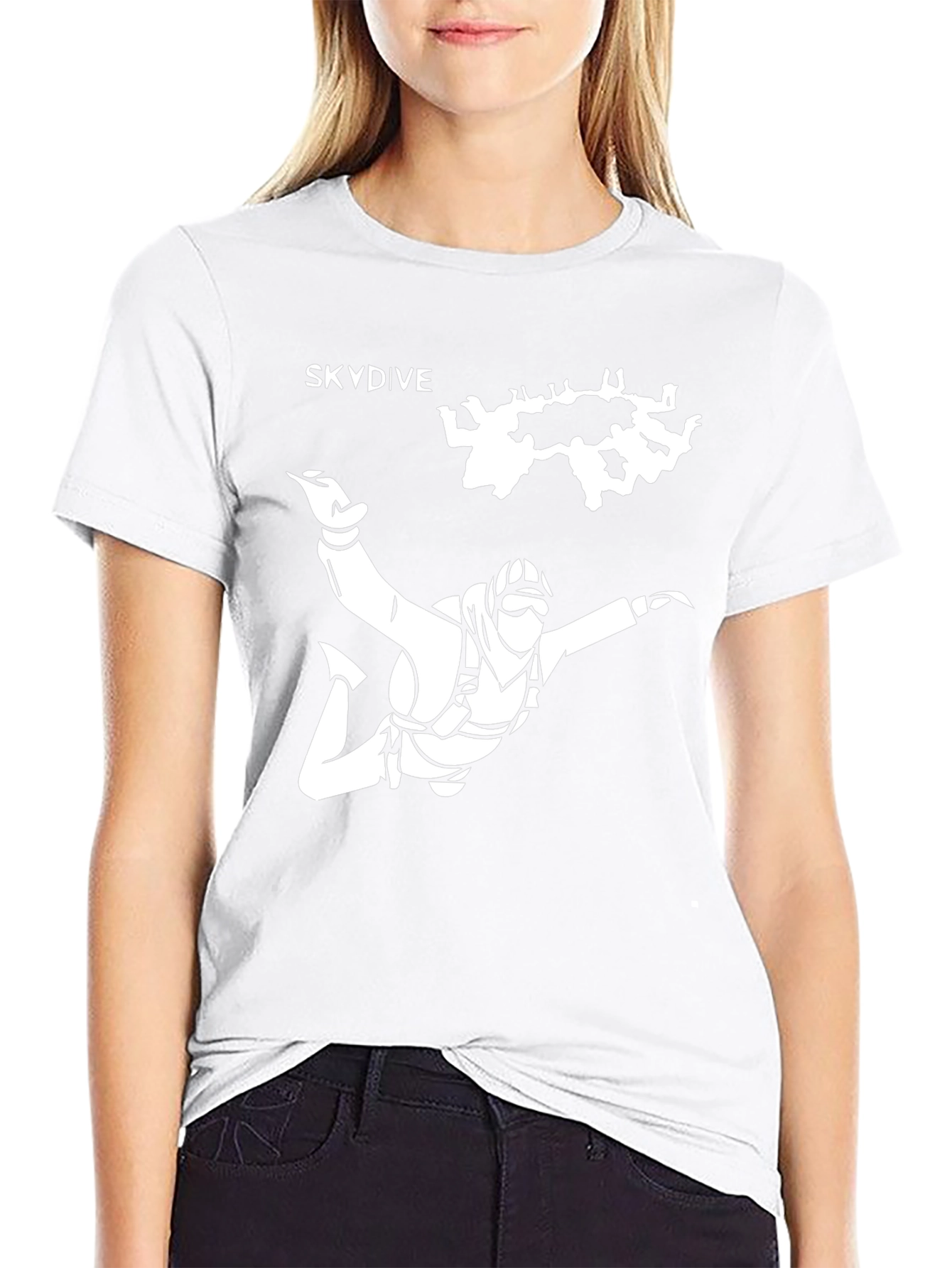Skydive Graphic Black T-Shirt