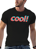 Cool Graphic Tee - Trendy Mens Black T-Shirt
