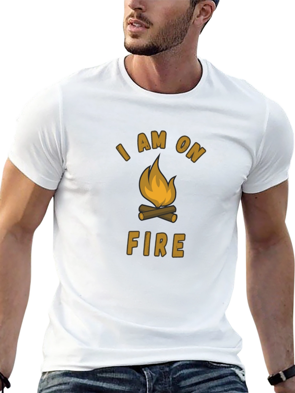 I Am On Fire Campfire T-Shirt