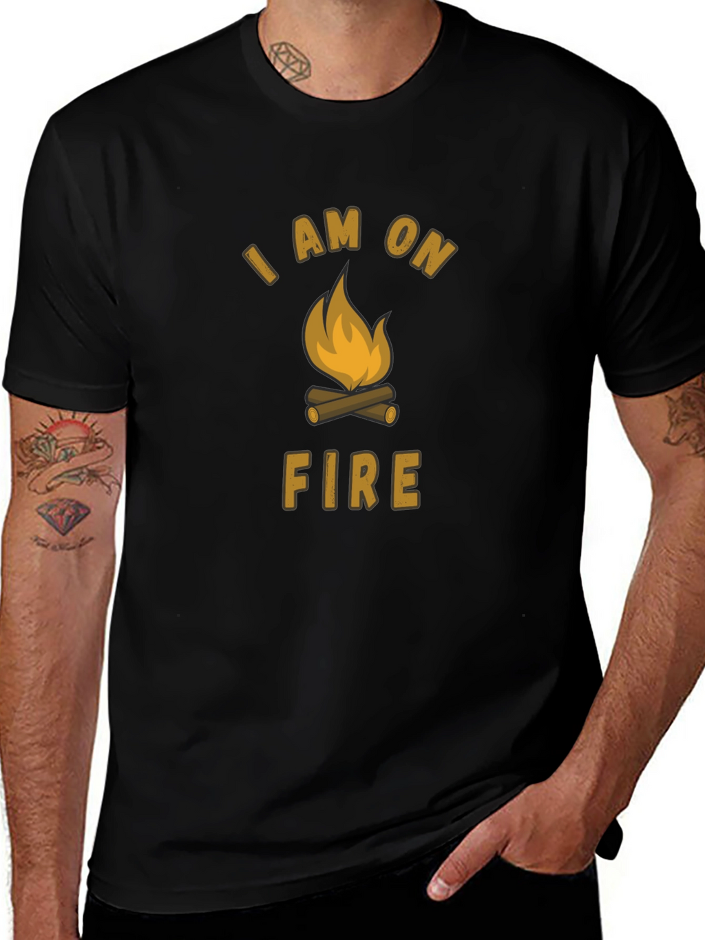 I Am On Fire Campfire T-Shirt