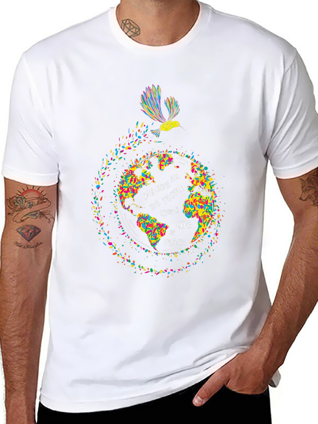 Imagine Peace Graphic Tee - Soft Cotton Comfort
