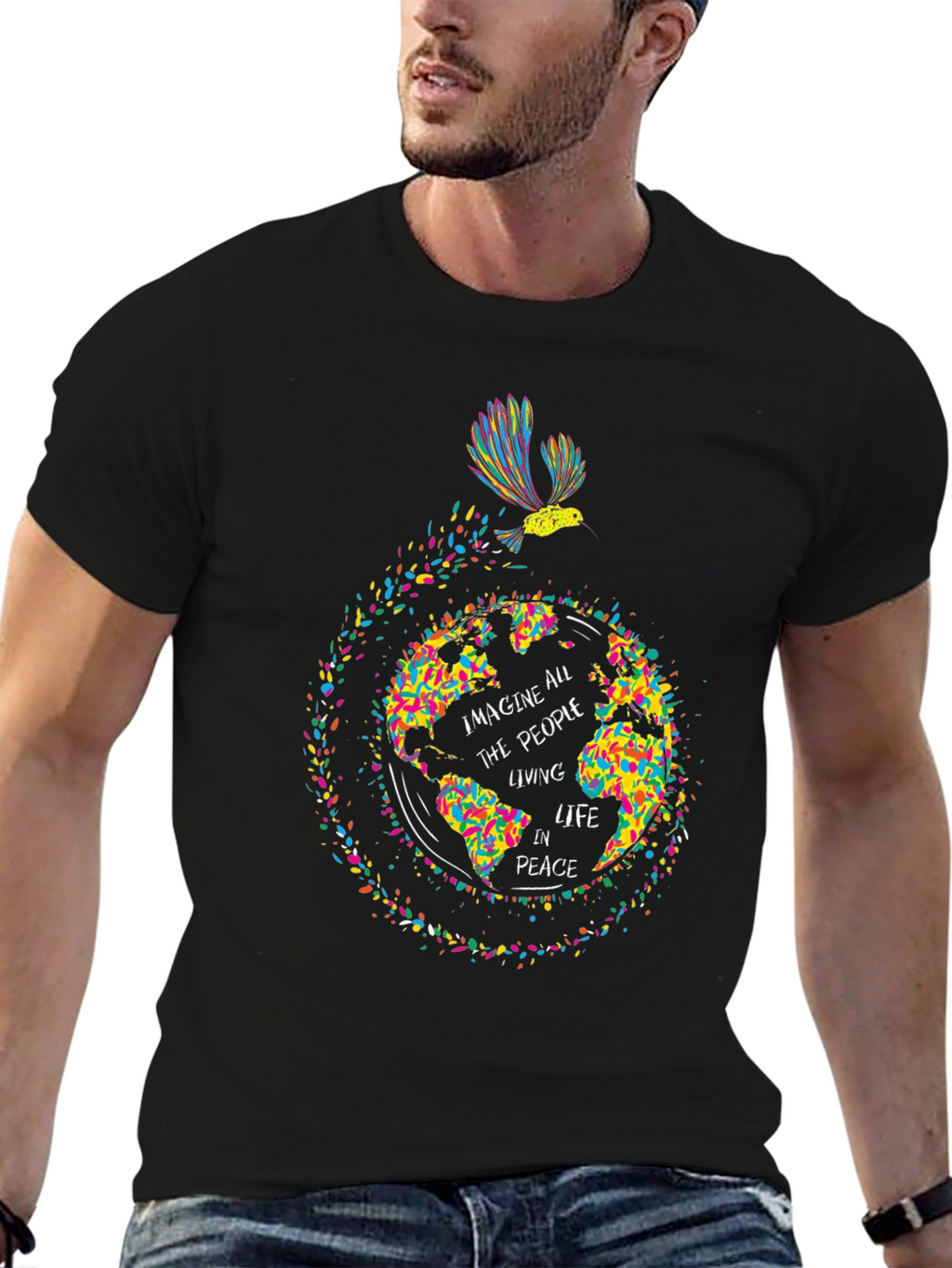 Imagine Peace Graphic Tee - Soft Cotton Comfort
