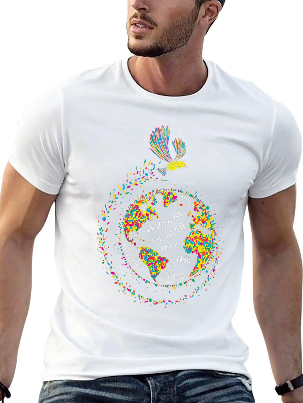 Imagine Peace Graphic Tee - Soft Cotton Comfort
