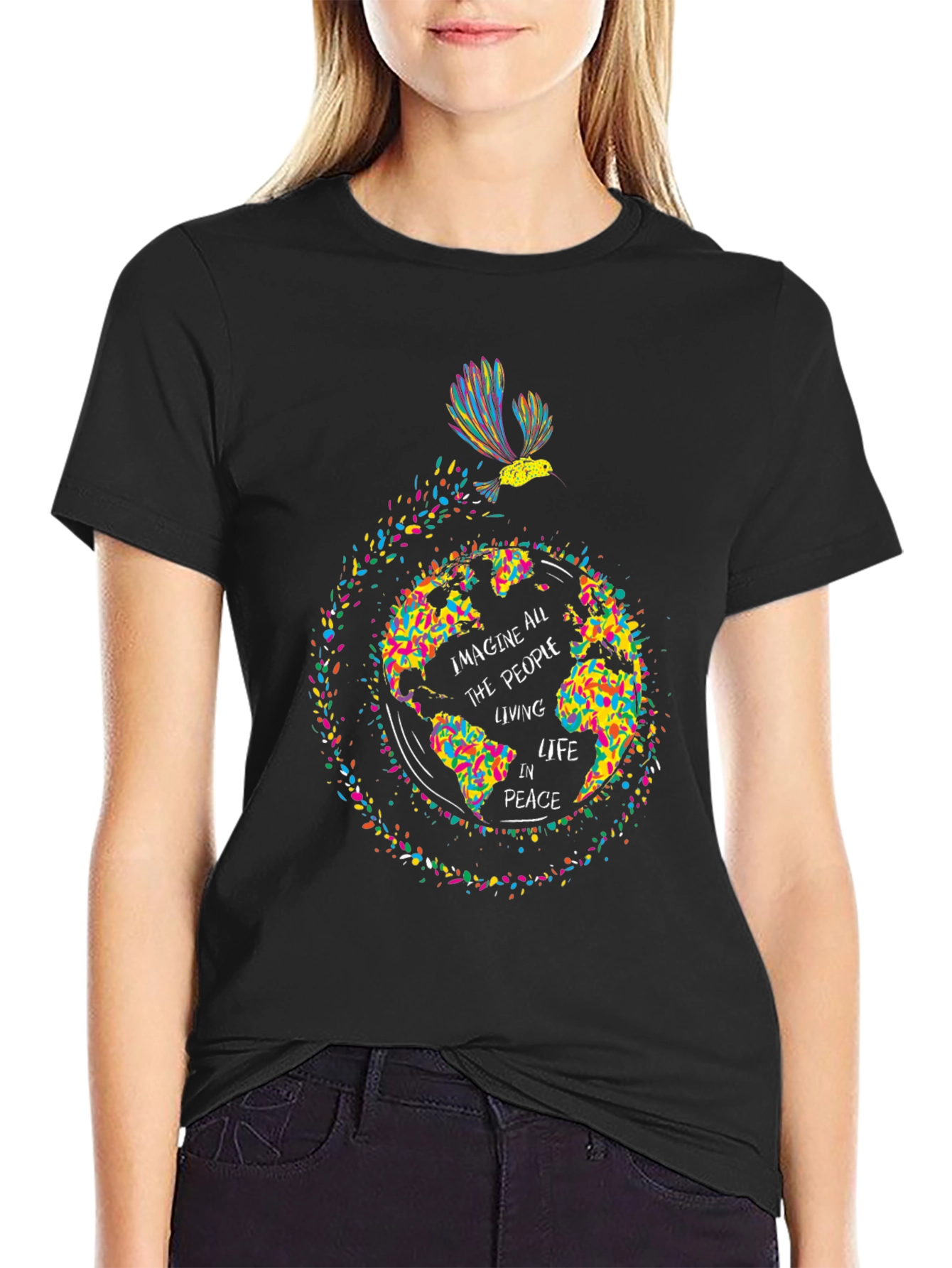 Imagine Peace Graphic Tee - Soft Cotton Comfort