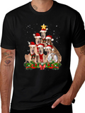 Christmas Dog T-Shirt Holiday Pet Lovers Tee
