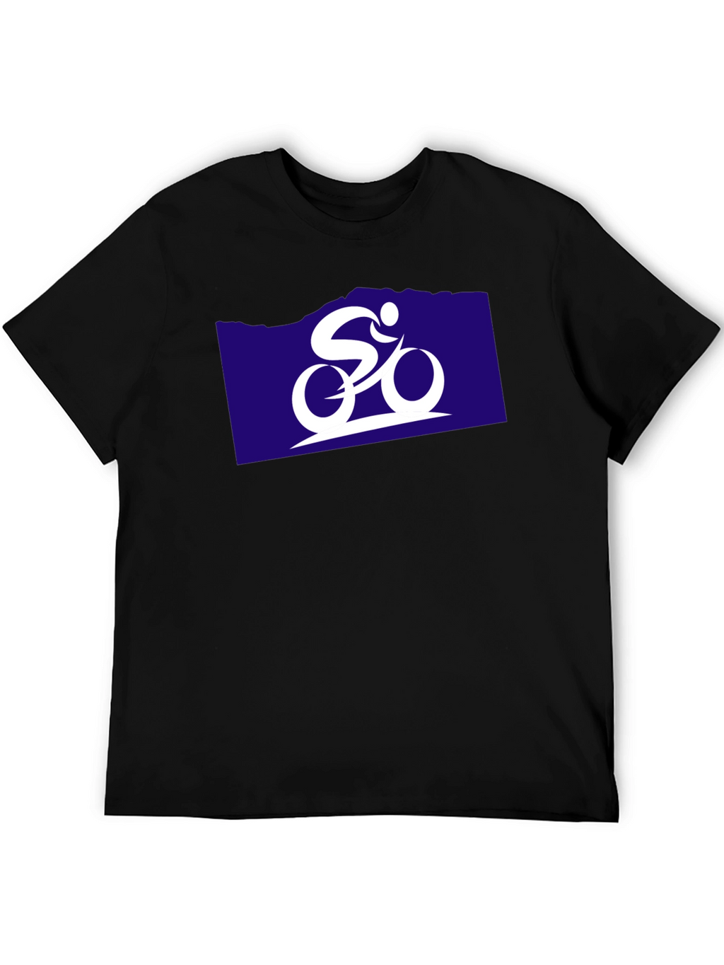 Cycling Graphic Tee - Black