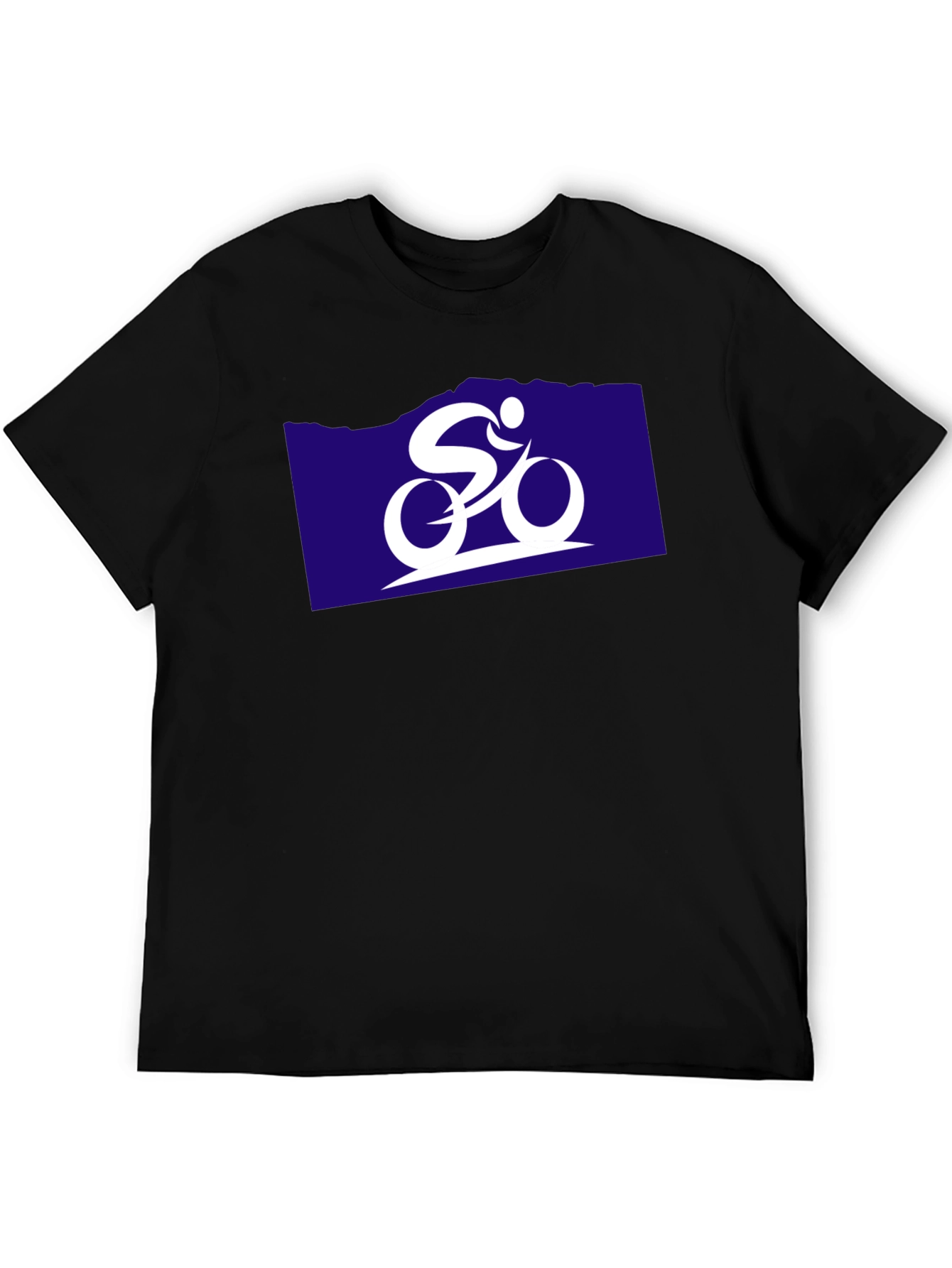 Cycling Graphic Tee - Black