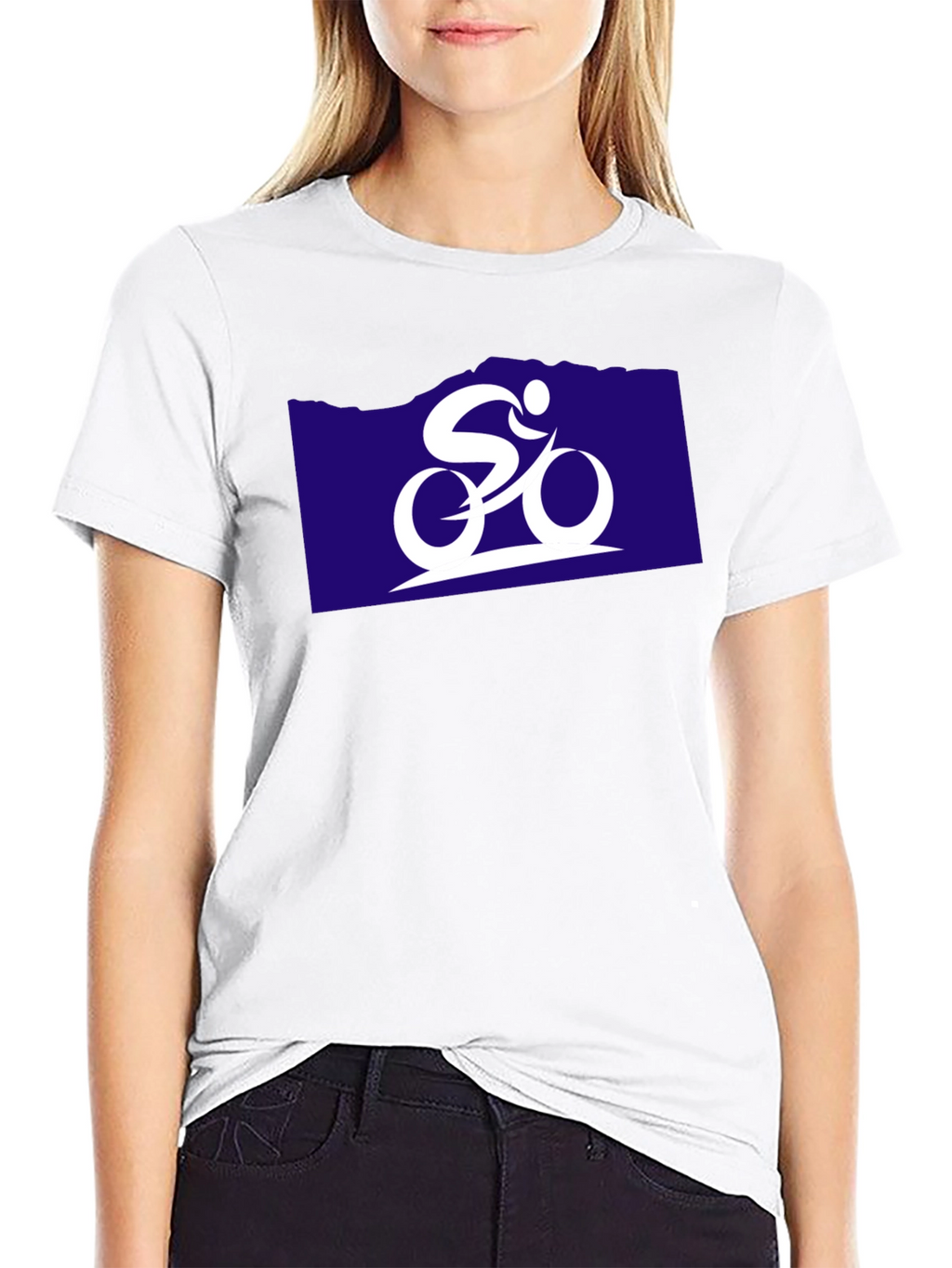Cycling Graphic Tee - Black