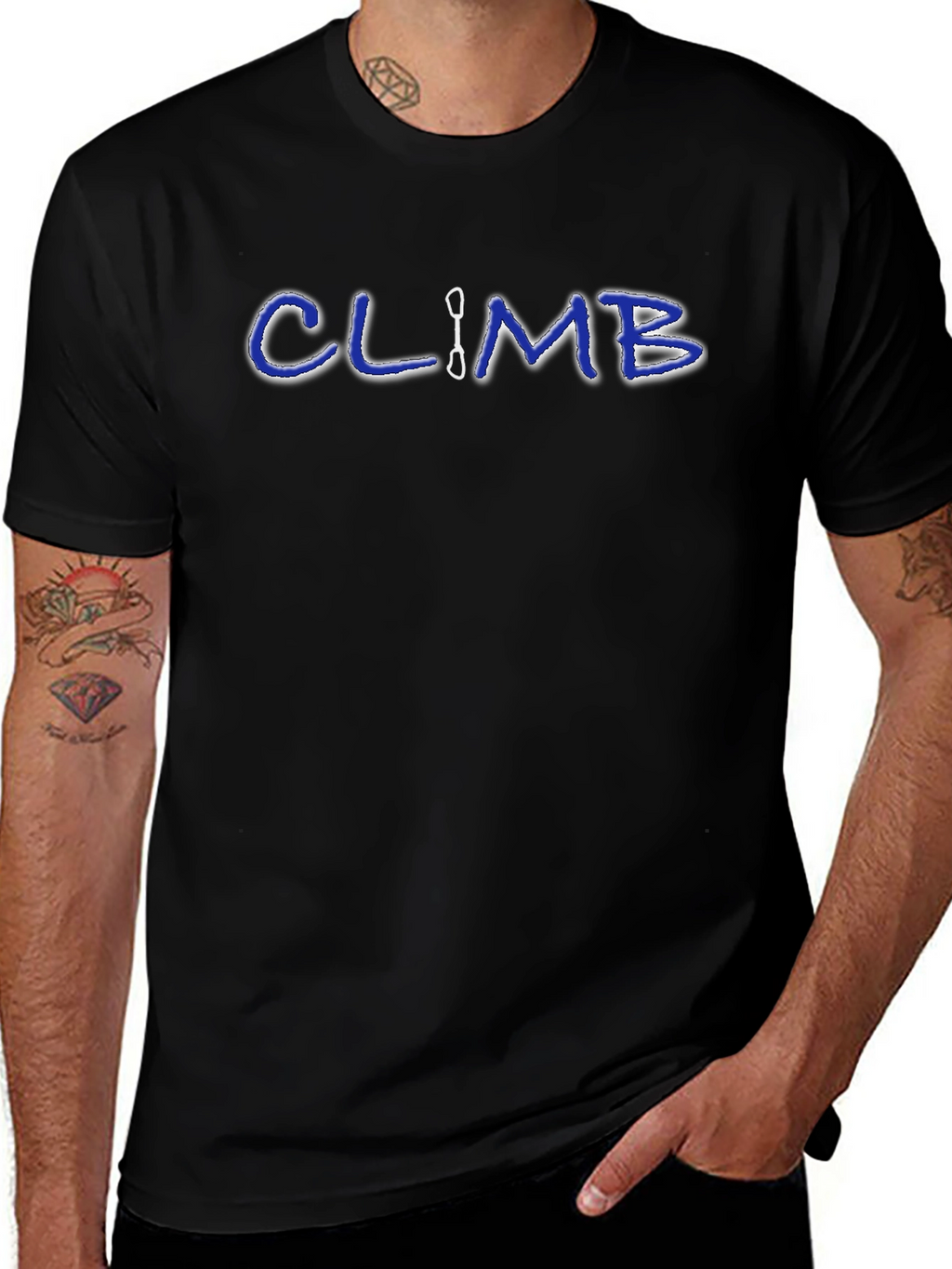 Climb T-Shirt Rock Climbing Gear Climber Tee