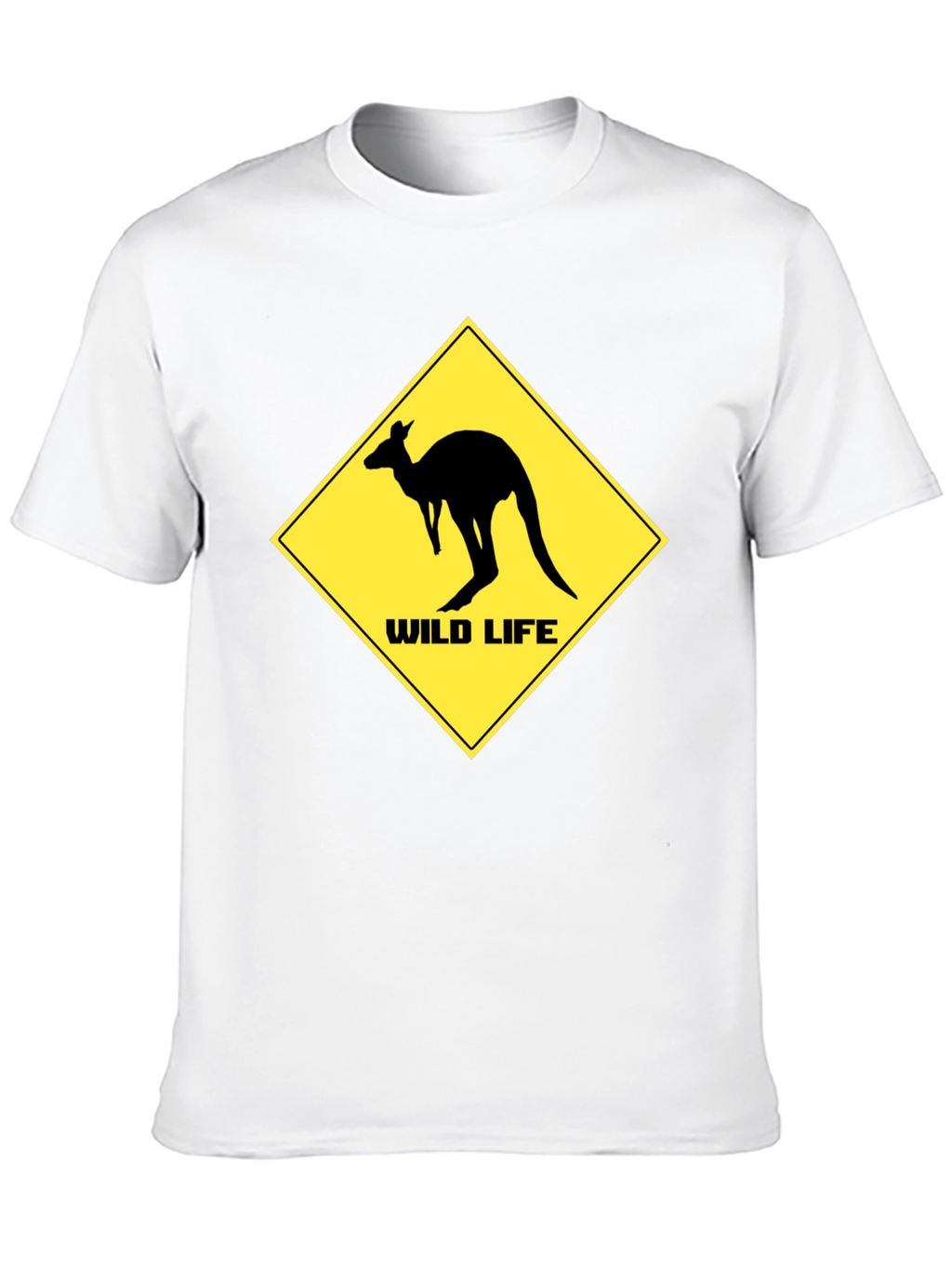 Wild Life Kangaroo Black T-Shirt