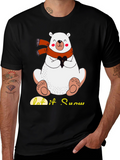 Cute Polar Bear T-Shirt: Let It Snow Holiday Tee