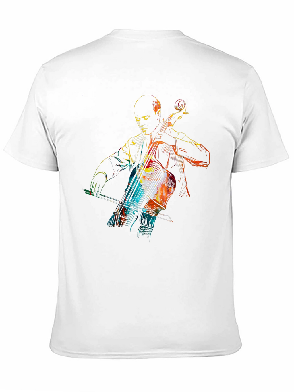 Cello Player Graphic Tee - Unique Musician Shirt