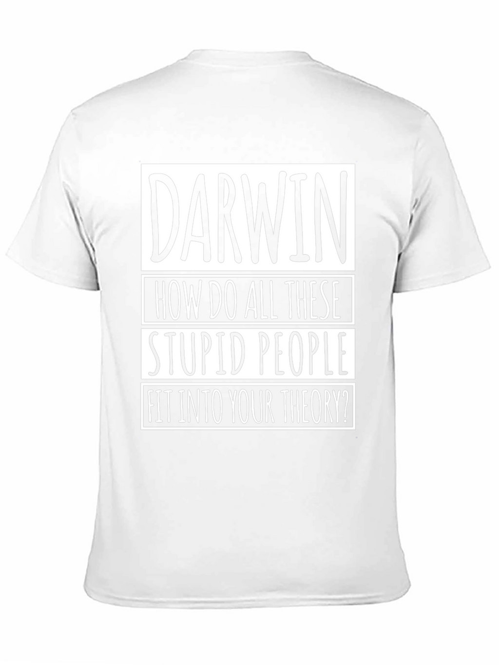 Darwin Theory Mens Black Graphic T-Shirt