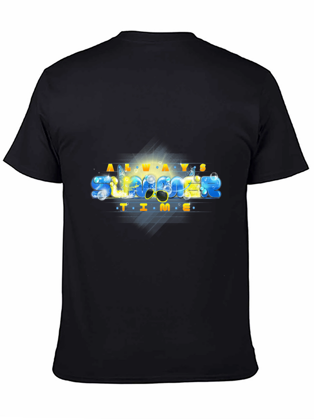 Always Summer Time Black T-Shirt